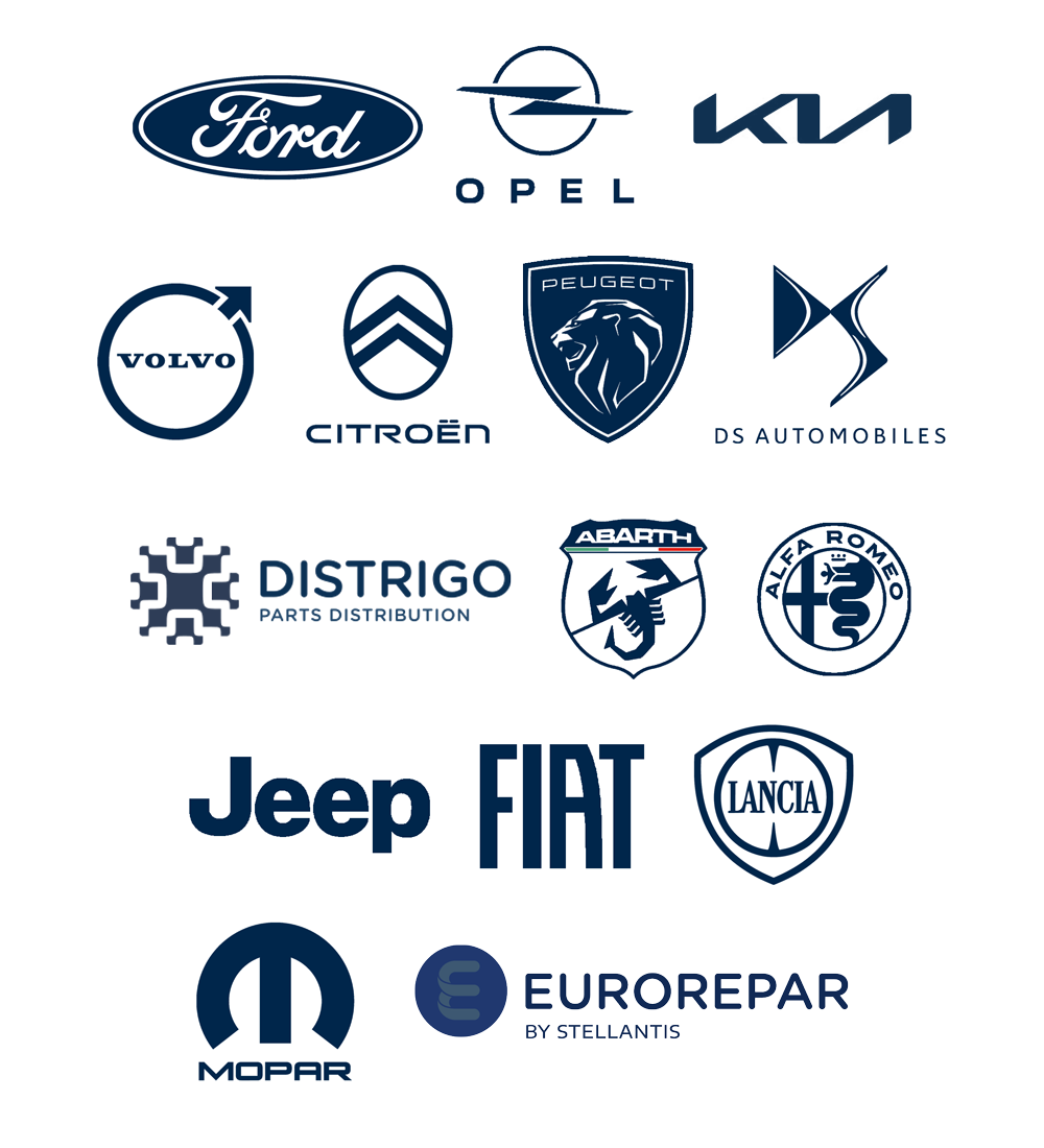 Markenlogos und Lieferanten Logos der Hersteller und Marken 